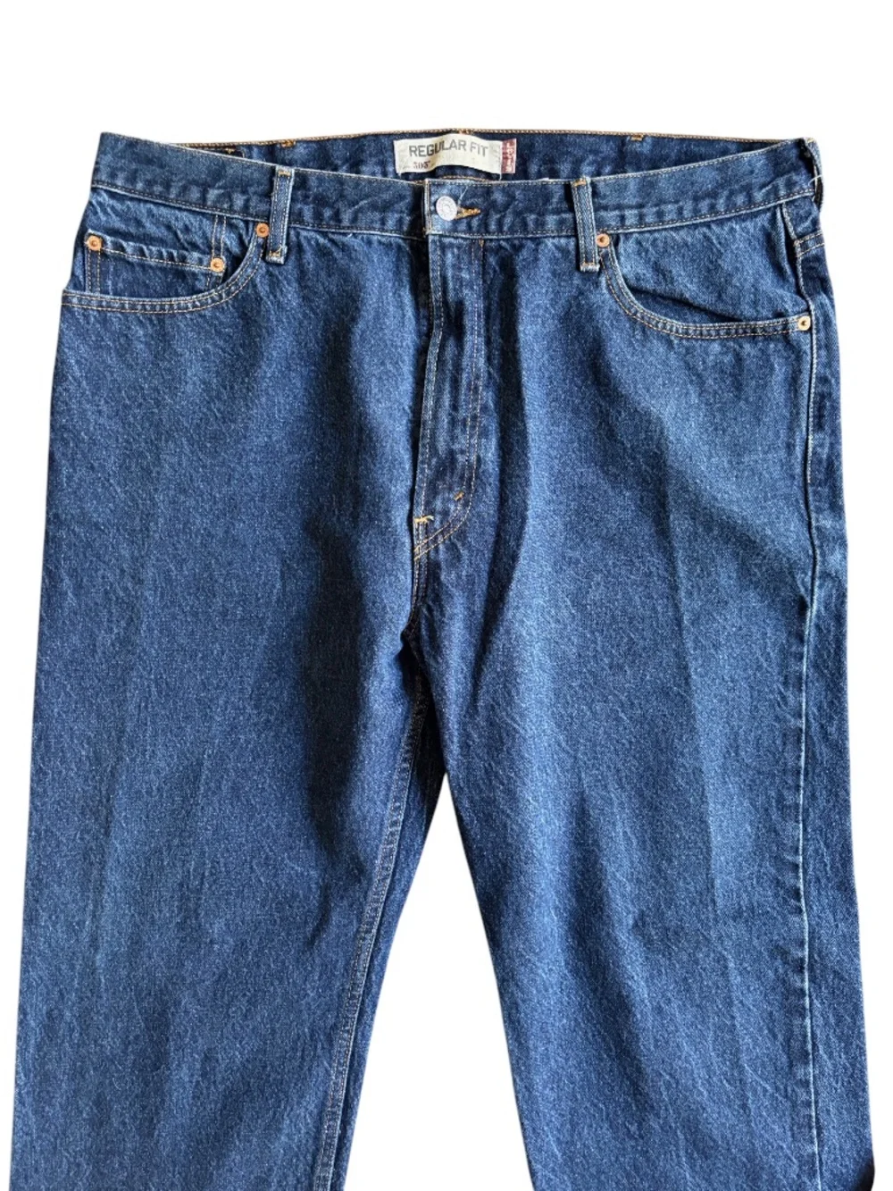 Vintage Y2K 2008 Levi’s 505 Regular Fit Jeans, 42x30 Dark Stonewash Indigo